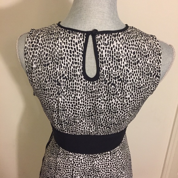 Michael Kors Black & Cream Silk Graffiti Dress - Picture 6 of 8